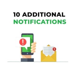 Licence pour 10 notifications supplémentaires - Kloud'nX