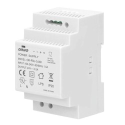 Alimentation modulaire Orno, 60W 24VDC, 2.5A, width: 3 units