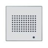 Speak'nX chime with 2 KNX inputs, standard finish - aluminium with 32 Gb SD card, frameless