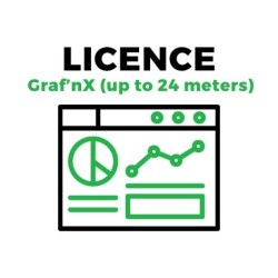Graf'nX - Licence pour tableau de bord énergétique sur Kloud'nX - jusqu'à 24 compteurs KNX, MQTT,...