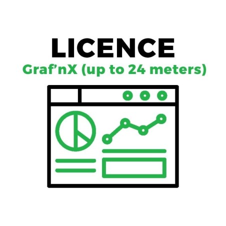 Graf'nX - Licence pour tableau de bord énergétique sur Kloud'nX - jusqu'à 24 compteurs KNX, MQTT, Modbus