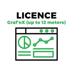 Graf'nX - Licence pour tableau de bord énergétique sur Kloud'nX - jusqu'à 12 compteurs KNX, MQTT,...