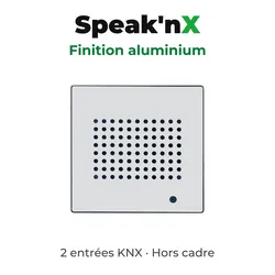Speak'nX - Finition aluminium